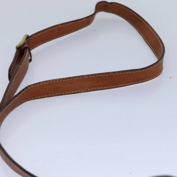 CELINE Macadam Canvas Shoulder Bag PVC Leather Brown Gold Auth 85387 - Picture 9 of 16